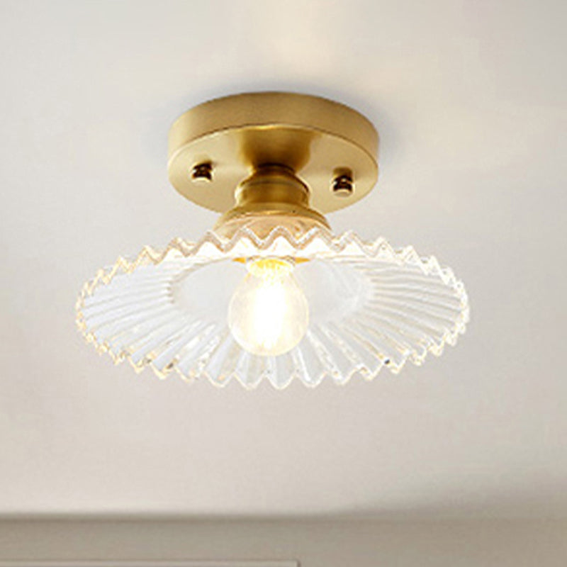 Deckenleuchte Vintage Glas Aufbaumontage Leuchte