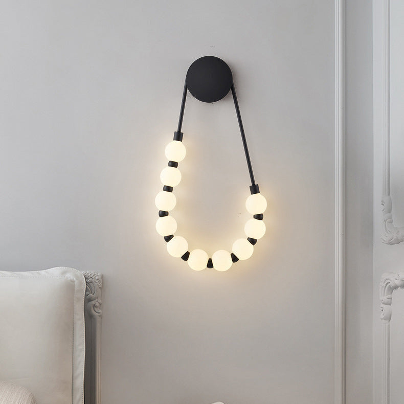 Perlen Eleganz Wandleuchte