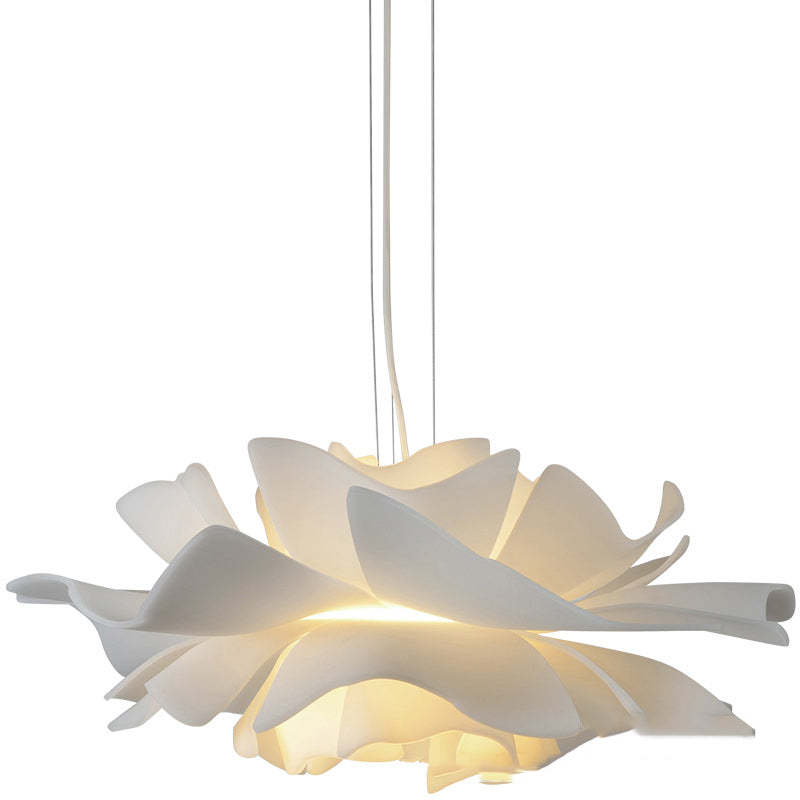 Suspension Bella Fleur - Moderne Lampe aus Metall und Acryl, Florales Design