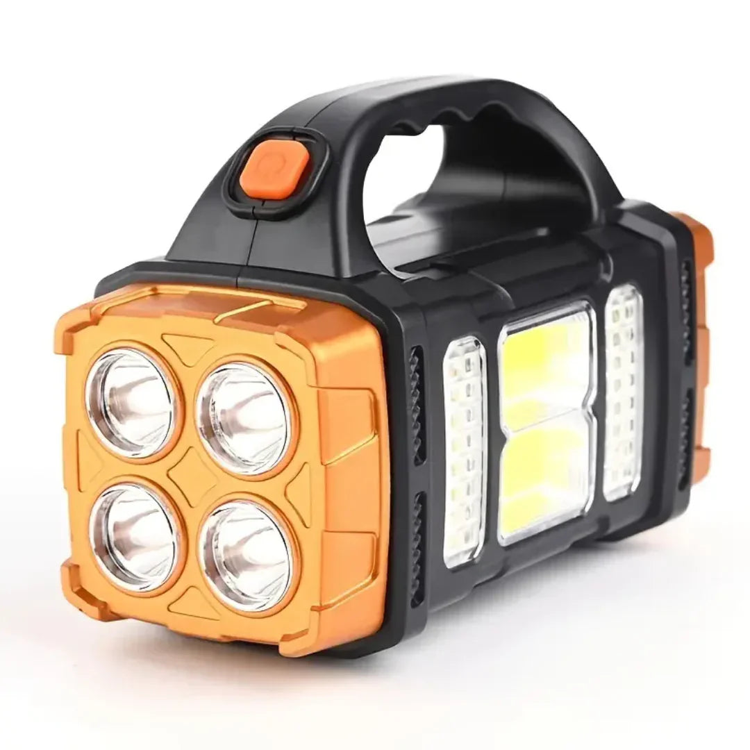 3-in-1 Notfall Taschenlampe mit USB-Ladung und praktischem Tragegriff