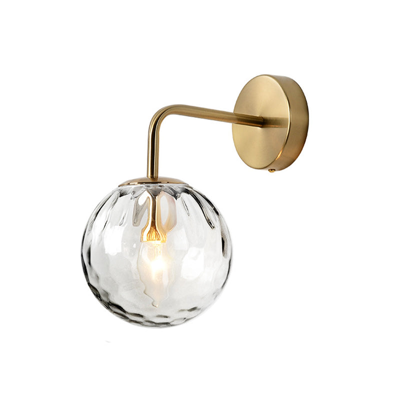 Wandleuchte Moderne Glas Globe Wandleuchte Goldfinish