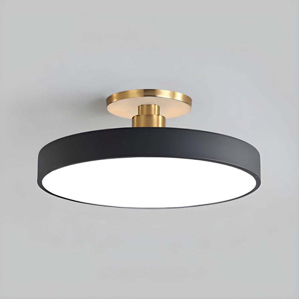 Deckenleuchte Modern Schwarz Metall Aufbauleuchte