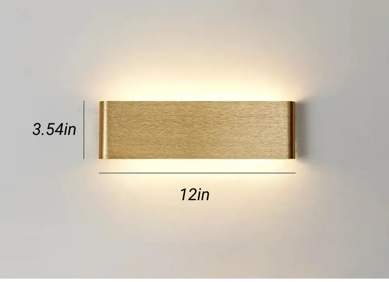 Aluminium Wandleuchte LED Badezimmer Wohnzimmer Wandmontierte Lampe