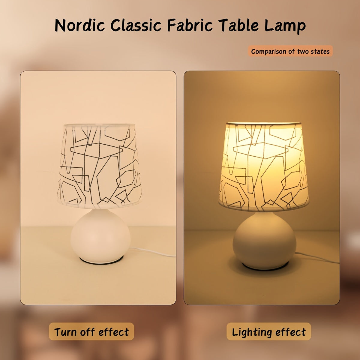 Geometrische Stil Tischlampe - Modern und Stimmungsvoll