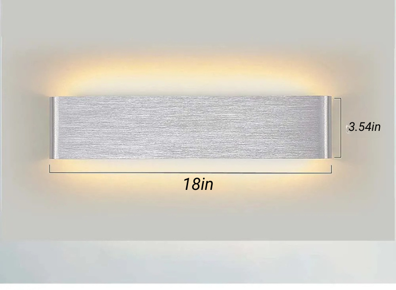 Aluminium Wandleuchte LED Badezimmer Wohnzimmer Wandmontierte Lampe