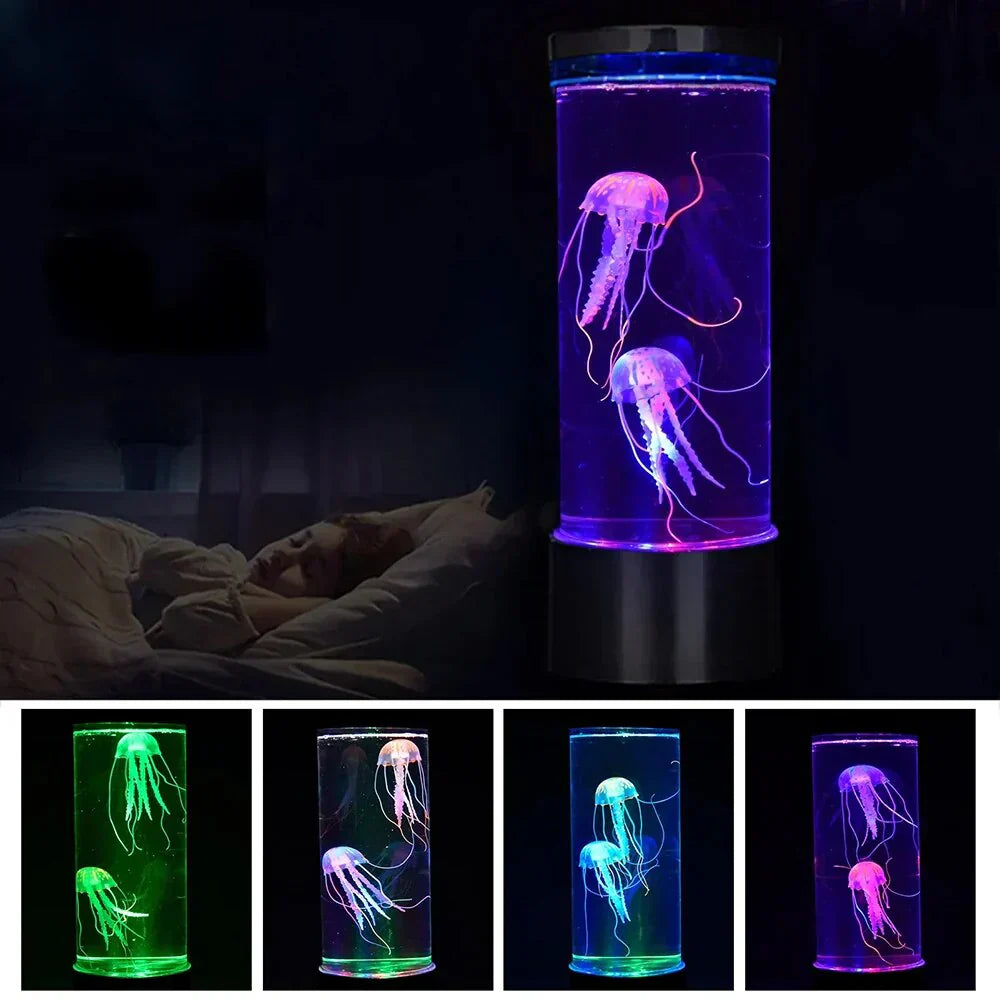 LED Quallen Lava Lampe