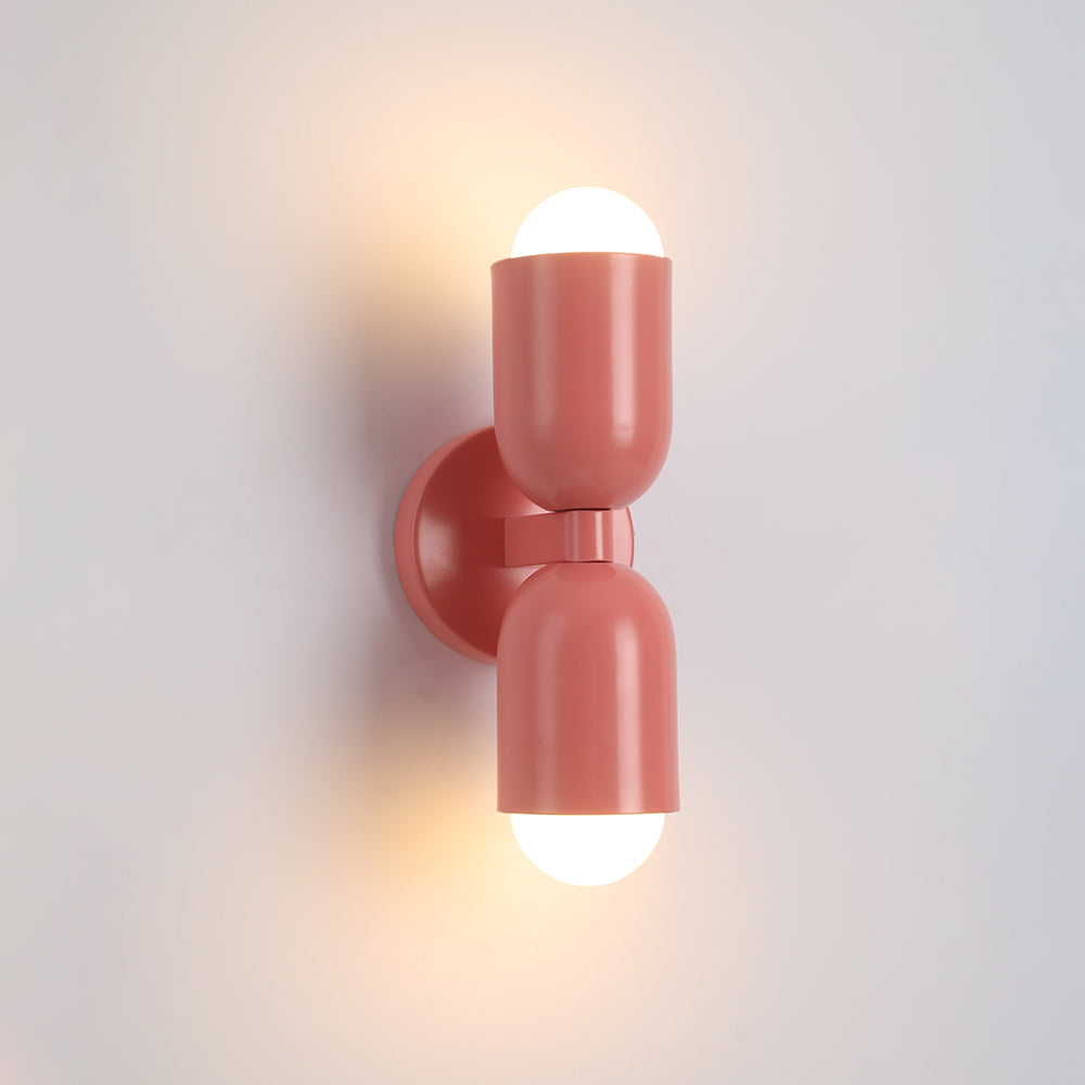 Morandi Moderne LED-Wandleuchte 2-flammig Schwarz Innen/Flur Metall