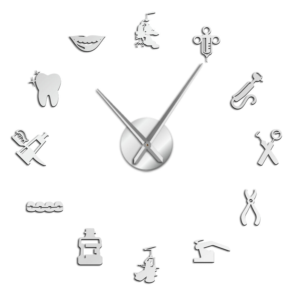 Garduru Eleganz - Stilvolle Wanduhr für die Zahnarztpraxis