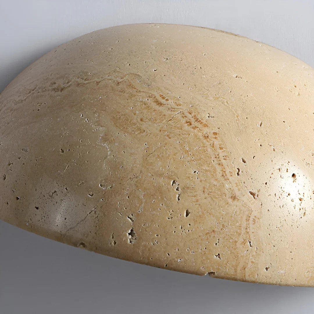 Halbrunde LED Wabi-Sabi Wandlampe