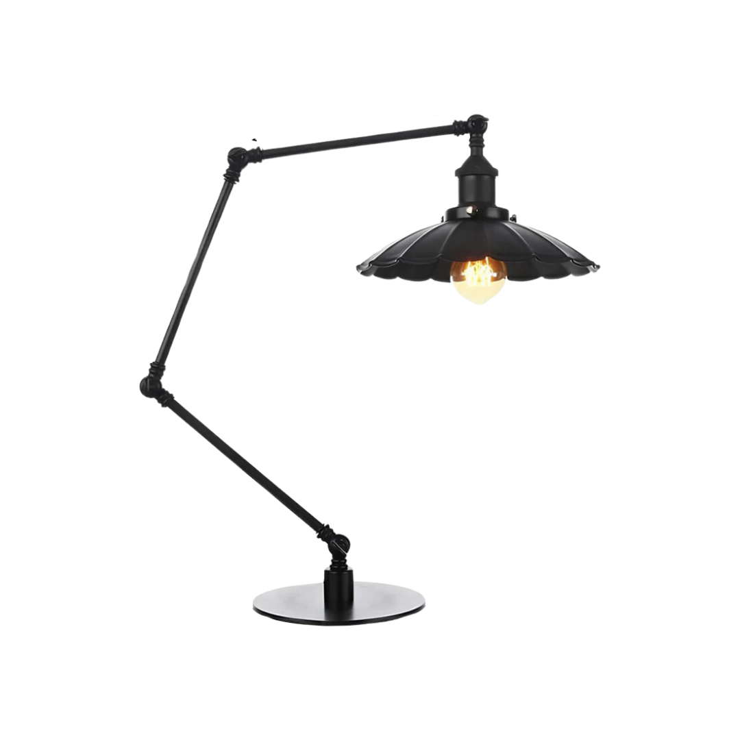 Verstellbare Tischlampe Schwarz | LuxeLight