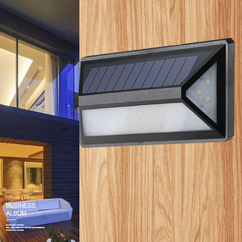 Moderne Solar LED Wandleuchte für Außen – Wasserdichte Fassadenbeleuchtung mit Bewegungsmelder