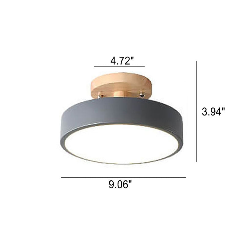 Garduru - Nordic Log Ronde LED Halbeinbaudeckenlampe