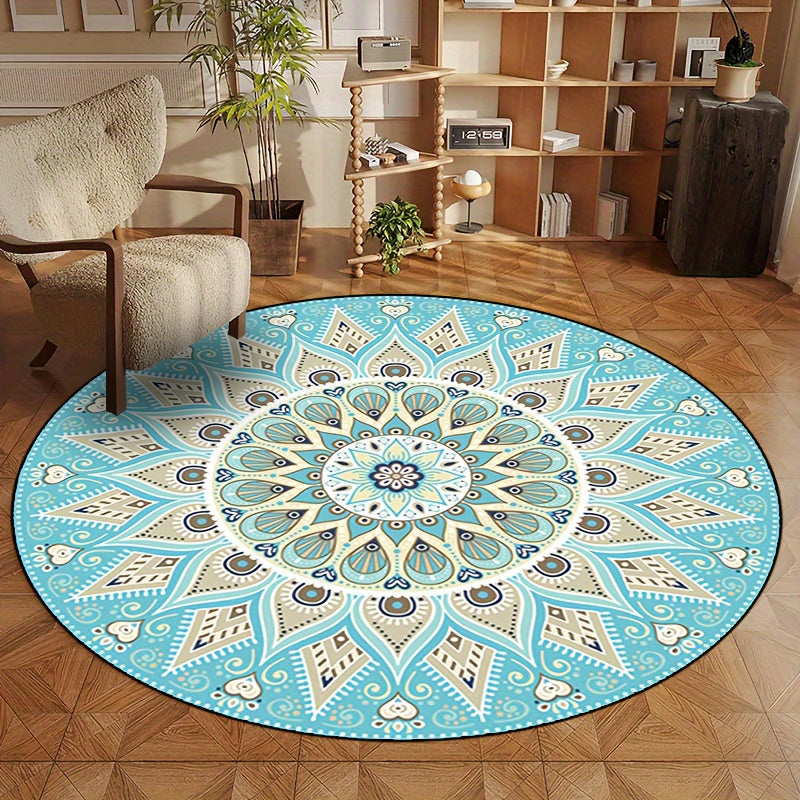 Mandala runder Teppich für moderne Wohnkultur - weich, stilvoll, vielseitig