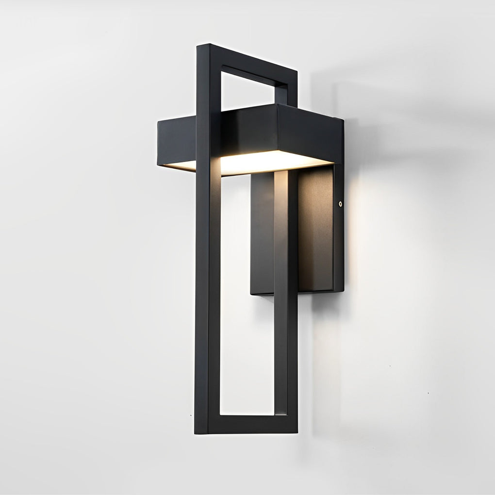 Außenwandleuchte Moderne Schwarze LED-Lampe