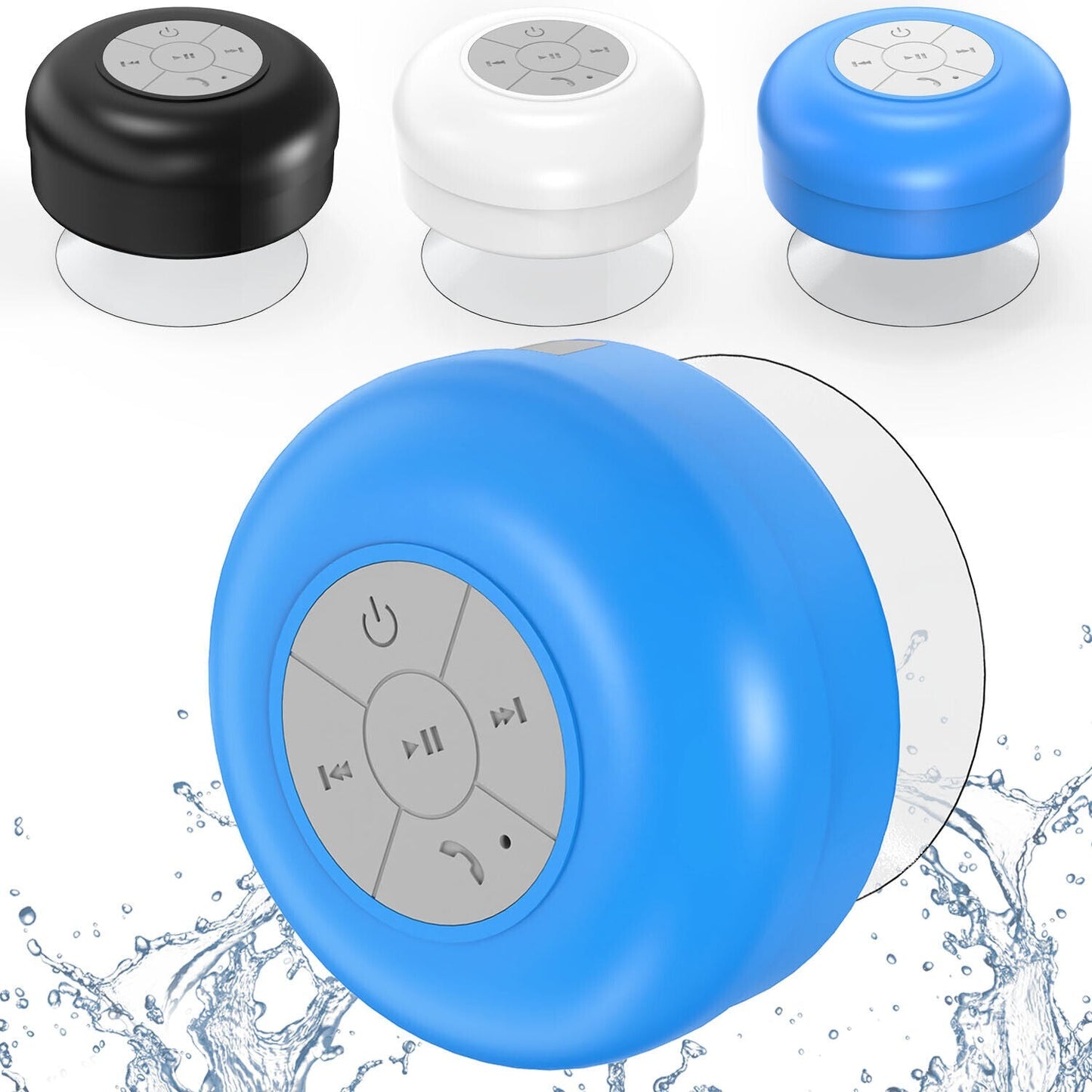 Luxora Wasserdichter Bluetooth Duschlautsprecher mit Saugnapf