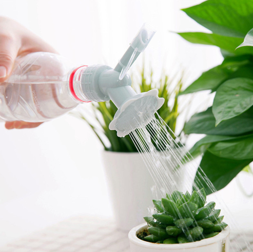 2-in-1 Doppelkappen Flaschen Sprühdüse – Mini Sprühkopf für Gartenbewässerung