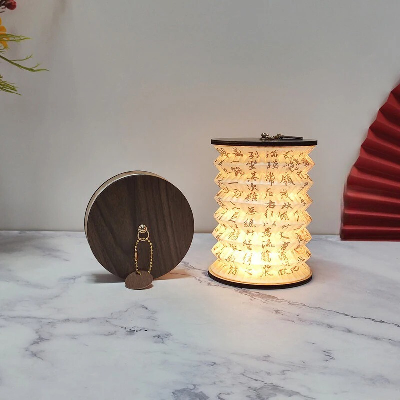 Zusammenklappbare Laterne mit warmem LED-Licht | GlowFold