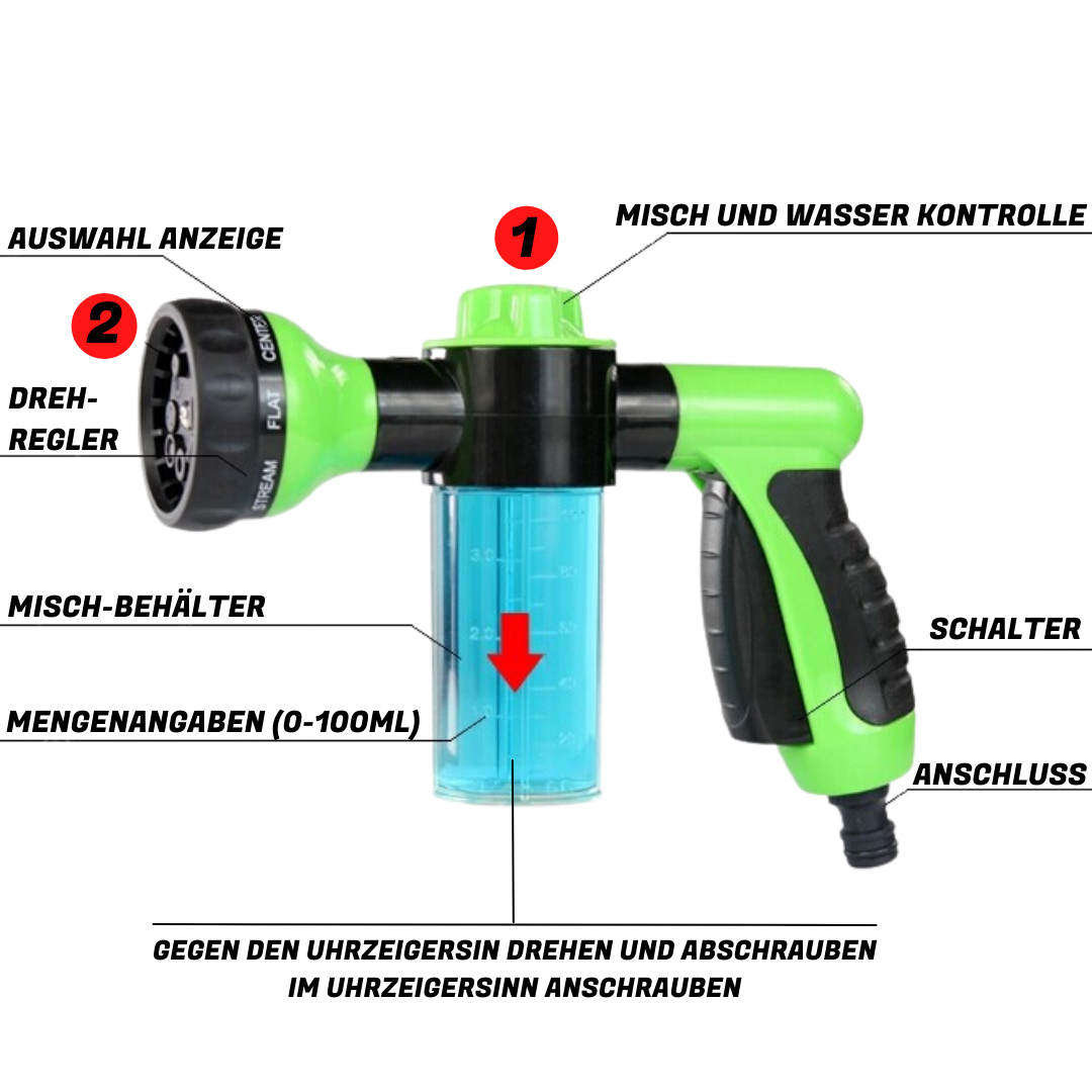 Hundebrause mit Shampoofunktion