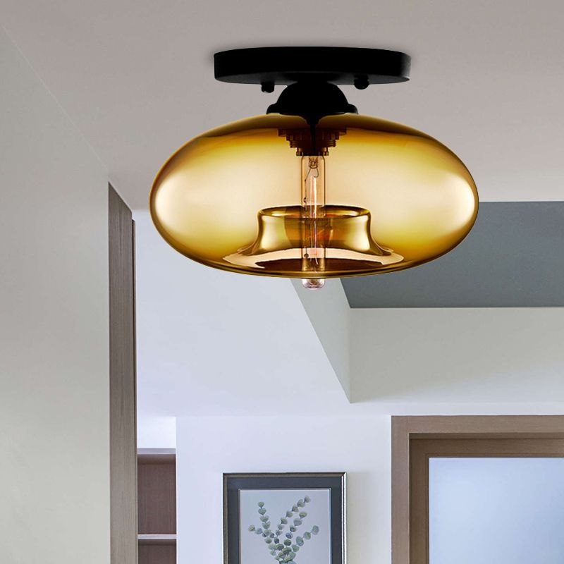 Industrielle Art Deco Globe Unterputz Deckenleuchte Wohnzimmer