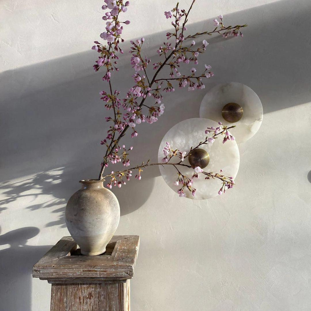 Alabaster Wandleuchte | LumeStone