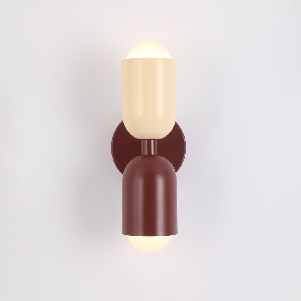 Morandi Moderne LED-Wandleuchte 2-flammig Schwarz Innen/Flur Metall