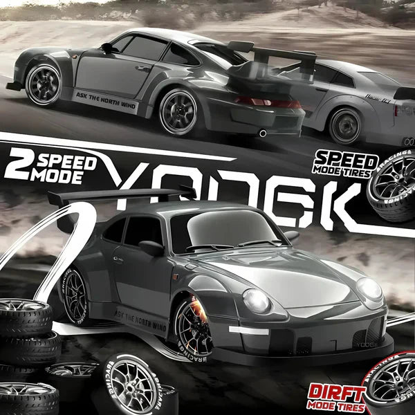 Luxora Retro Drift Master – 4WD RC Auto mit LED-Lichtern