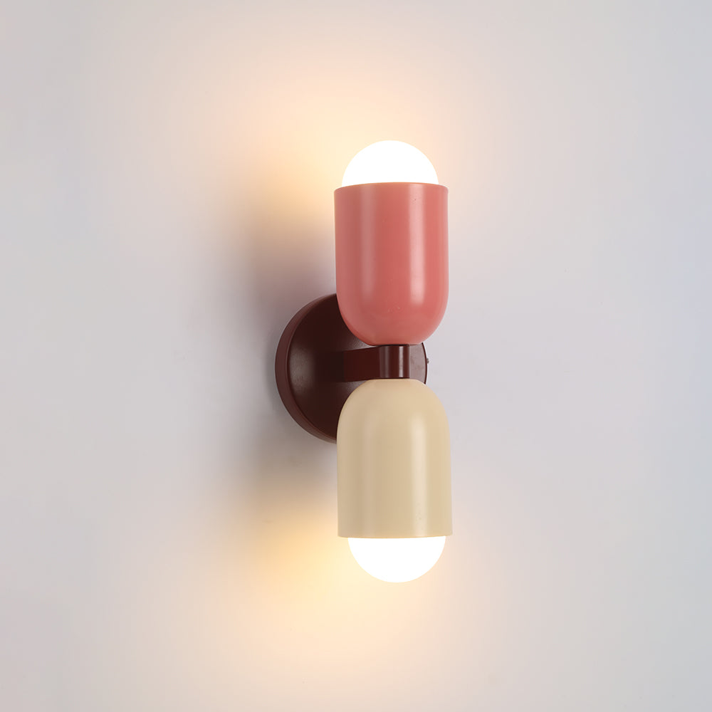 Morandi Moderne LED-Wandleuchte 2-flammig Schwarz Innen/Flur Metall