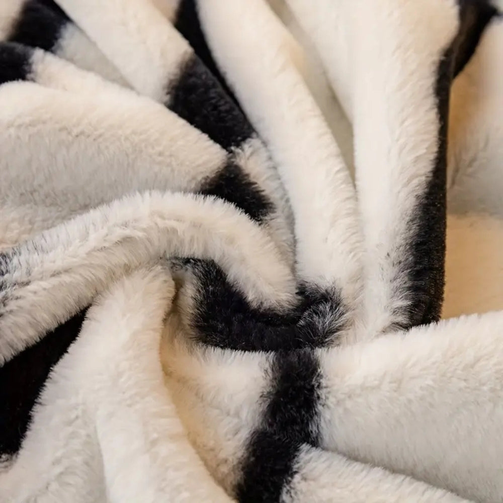 Wild Stripes Zebra Fleece Sofa Bezug