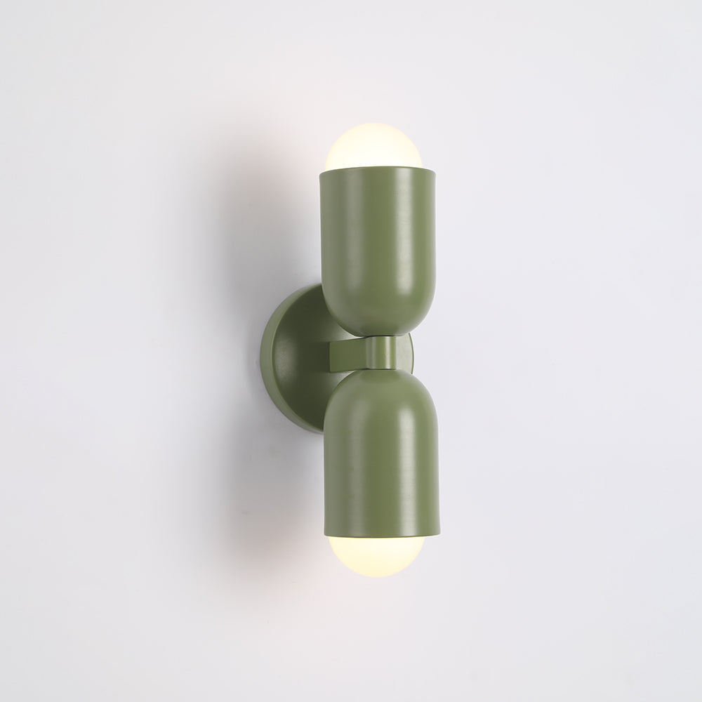 Morandi Moderne LED-Wandleuchte 2-flammig Schwarz Innen/Flur Metall