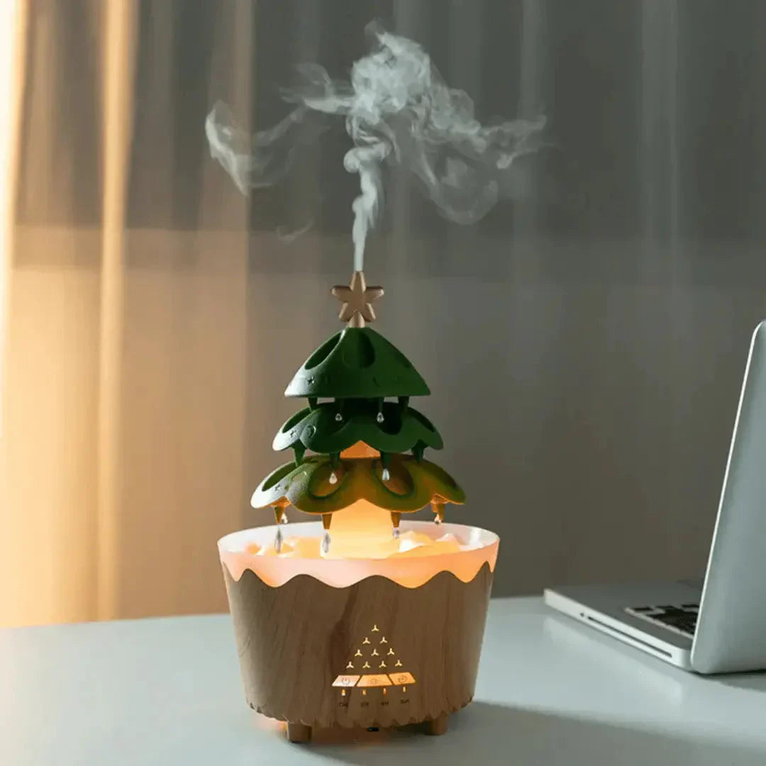 LED Weihnachtsbaum Aroma Diffusor für festliche Entspannung und Atmosphäre