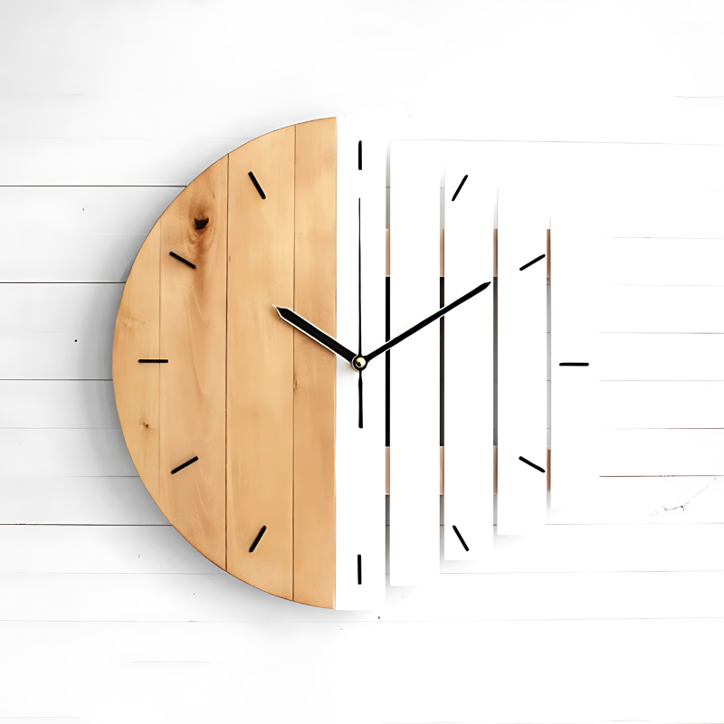 Garduru | Kreative Wanduhr aus Holz im Xylophon-Design
