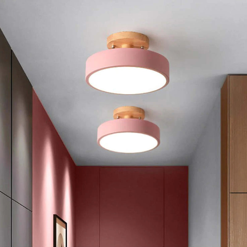 Garduru Holz LED Deckenleuchte – Dimmbar 36W natürliche Eleganz