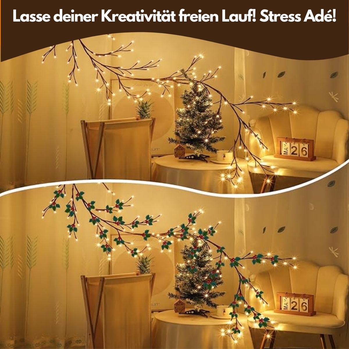 Garduru Weinreben-Lichterkette