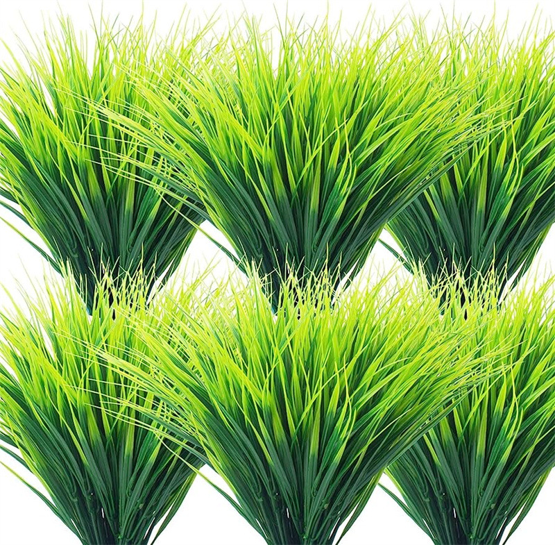 Künstliche Weizen-Gras Pflanze aus Kunststoff – Dekoratives Gras für Garten, Zuhause und Außenbereich