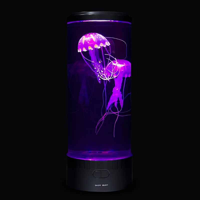 AquaGlow – Magische LED-Tischlampe mit beweglichen Qualle für eine beruhigende Atmosphäre