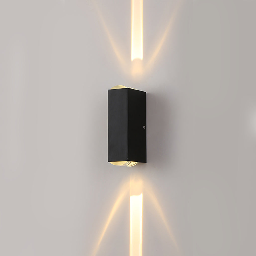Außen schwarze Aluminium Wandlampe LED Auf Ab