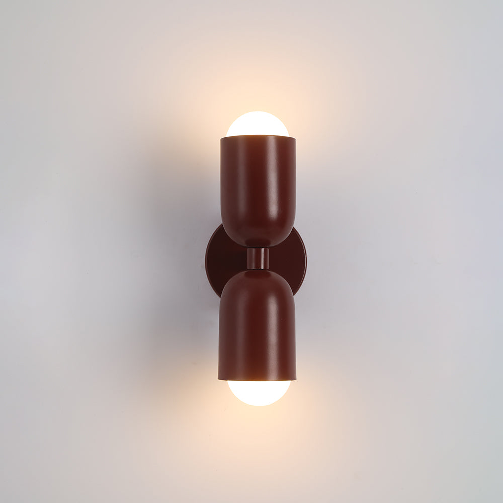 Morandi Moderne LED-Wandleuchte 2-flammig Schwarz Innen/Flur Metall