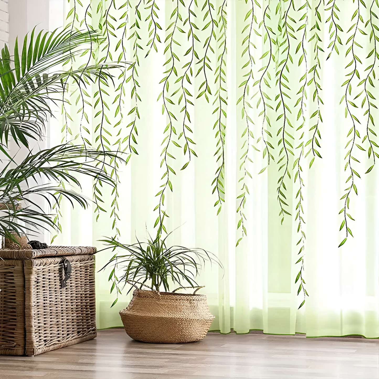 Willow Leaf Streifen Fenstervorhänger