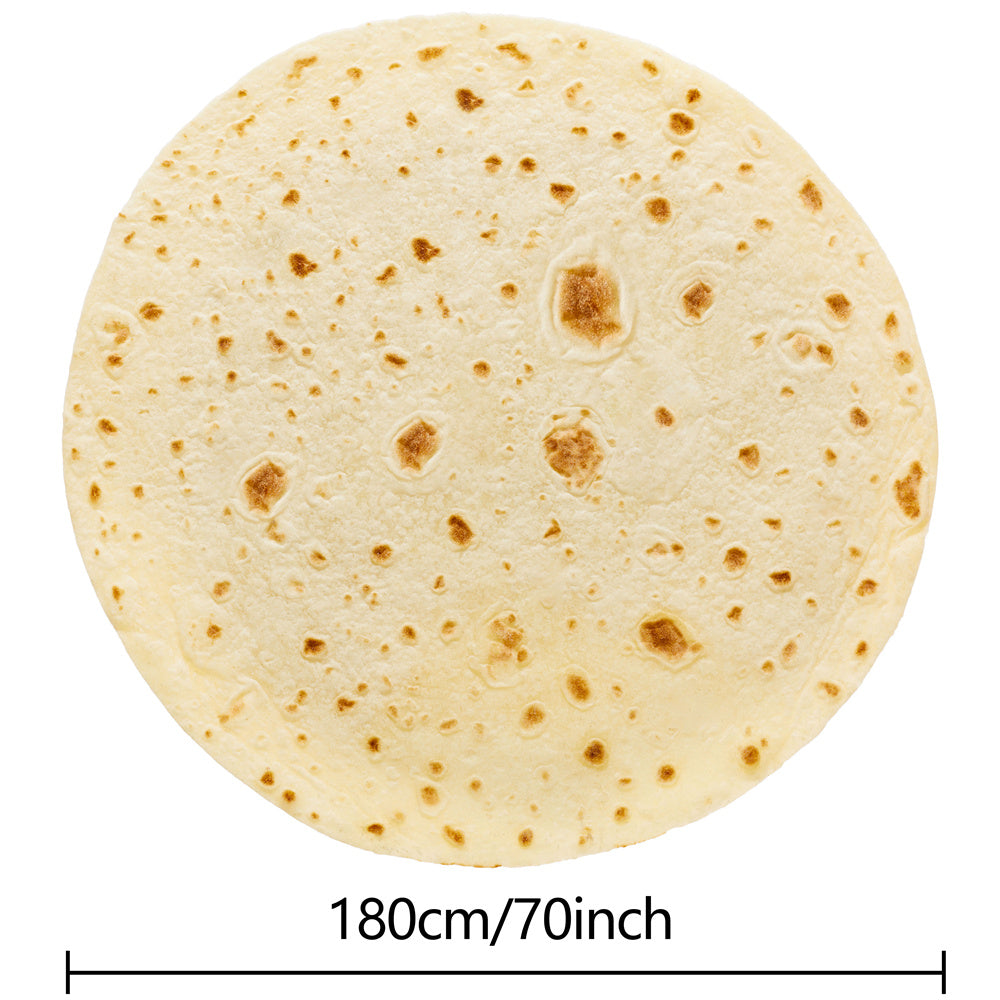 Tortilla Decke - Realistische Pepperoni Pizza Decke, Weiche und Bequeme Flanell Decke, Personalisierte Geschenk
