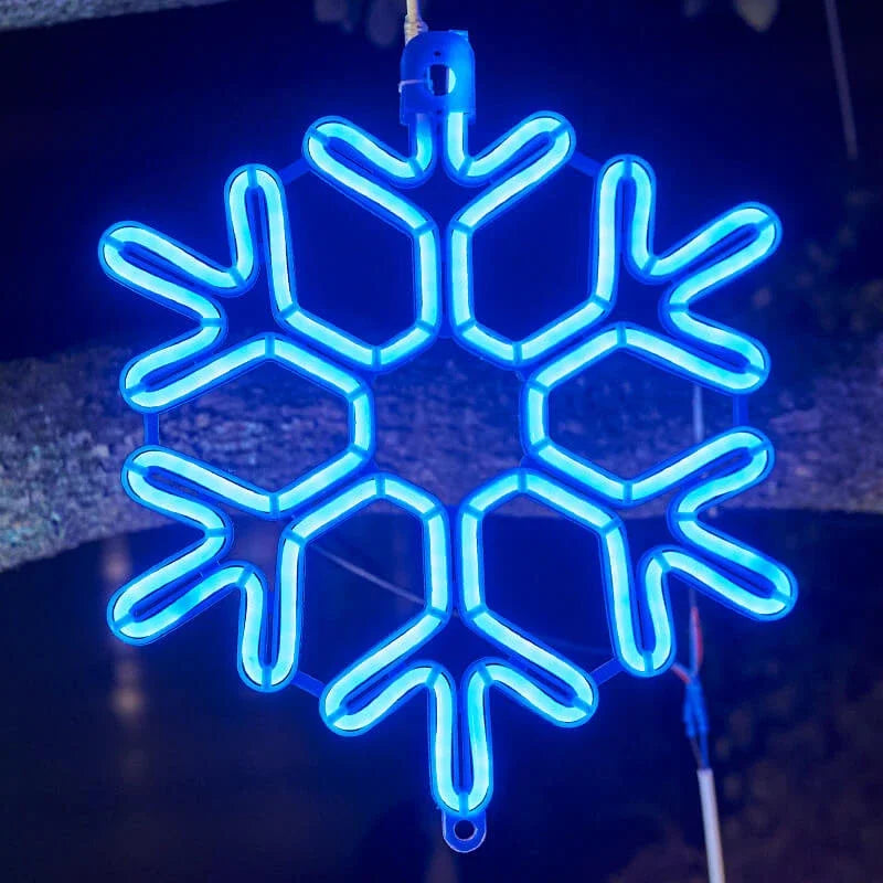 LED-Girlande Schneeflocke Wasserdicht - Weihnachtsdekoration Außen