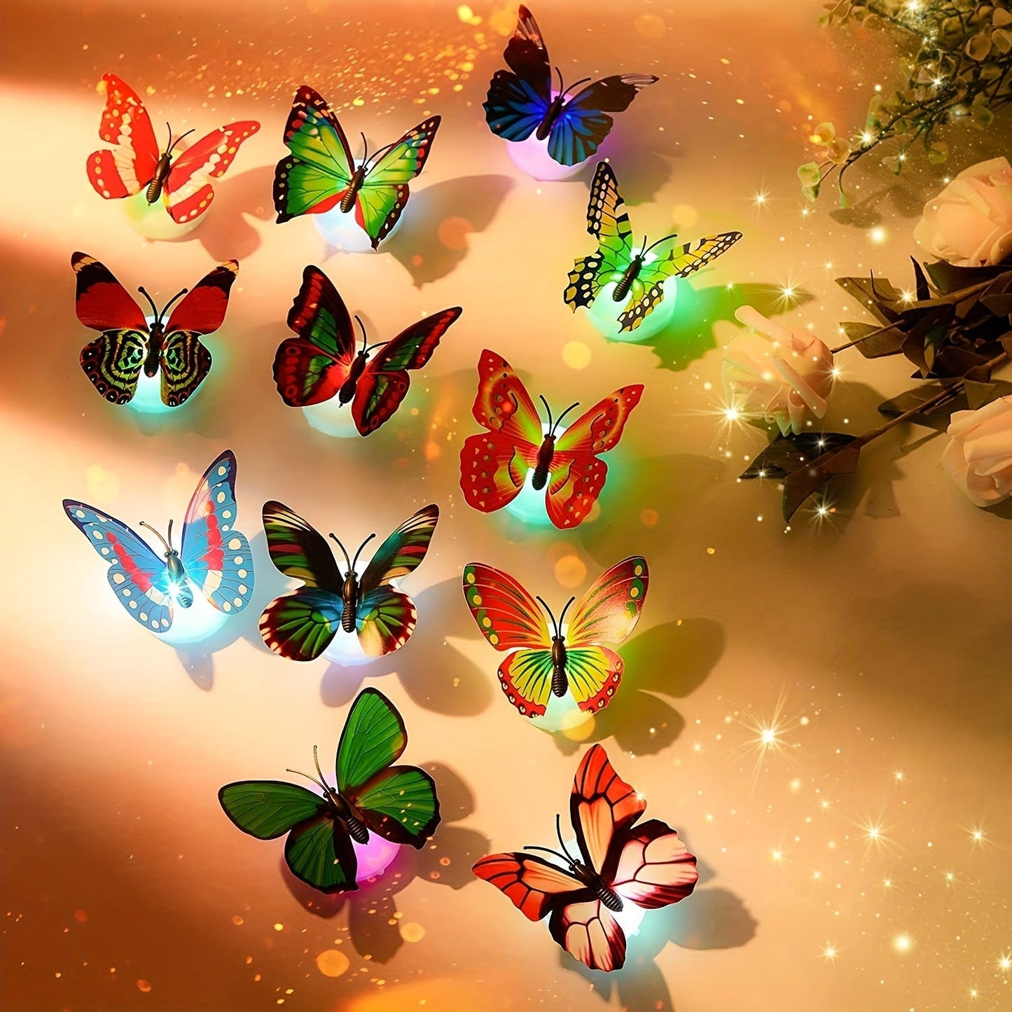 LumiFly 3D LED Lampen – Magische Schmetterlings-Stimmungsbeleuchtung