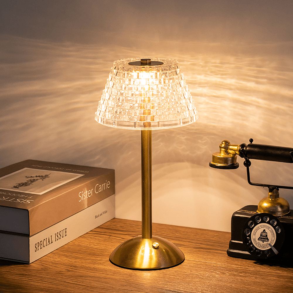 GlimmerTischlampe - Elegante und Drahtlose Beleuchtung