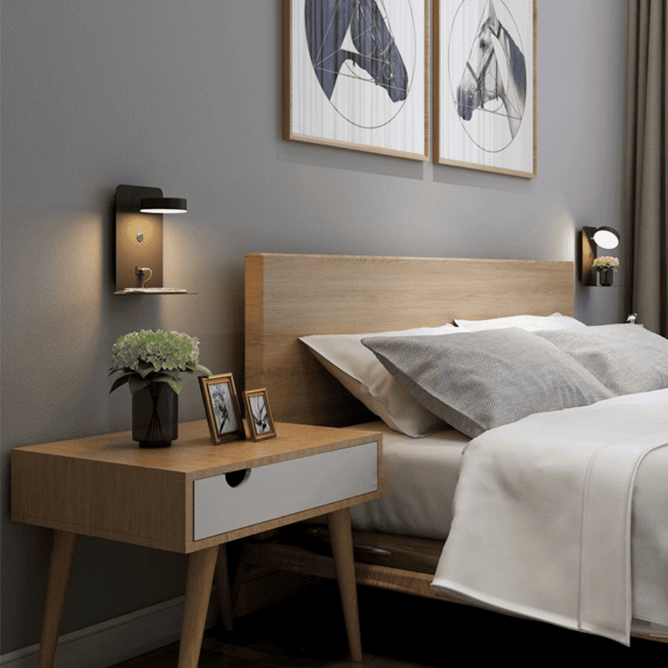 Elegante Nachttischlampe Schlafzimmer | GlowLuxury
