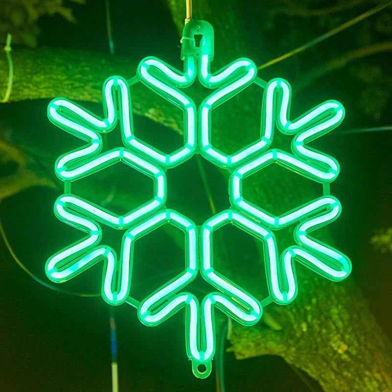 LED-Girlande Schneeflocke Wasserdicht - Weihnachtsdekoration Außen