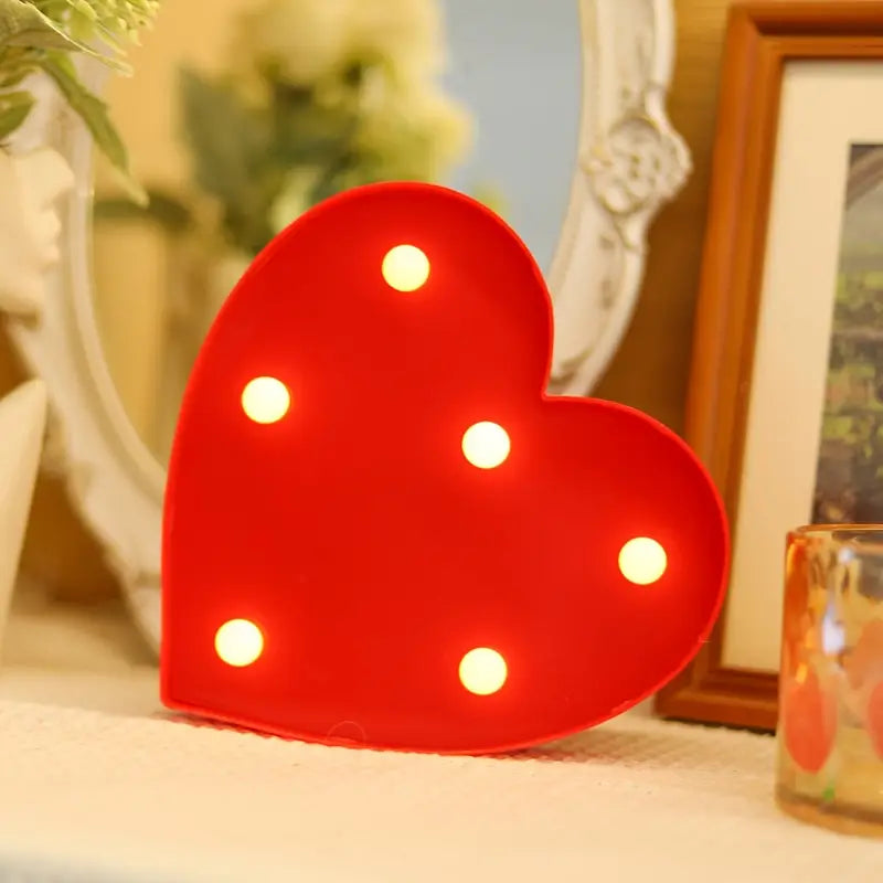 LED Buchstaben, Zahlen und Symbole – Leuchtdeko mit warmweißem Licht für Feste und Wohnräume
