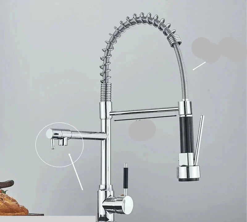 Garduru - Küchenarmatur mit 360° Schwenkfunktion & Ausziehbarem Brausekopf