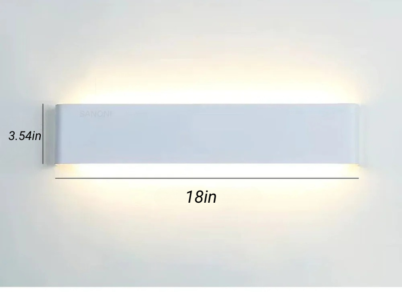 Aluminium Wandleuchte LED Badezimmer Wohnzimmer Wandmontierte Lampe
