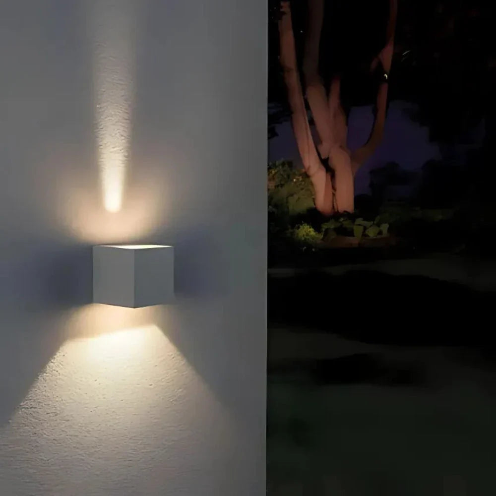 Moderne schwarze Aluminium-Wandlampe
