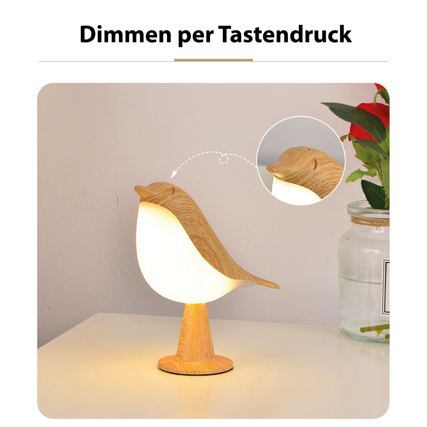 Lampe Missbird – Lampe mit Vogelmotiv für moderne und elegante Dekoration