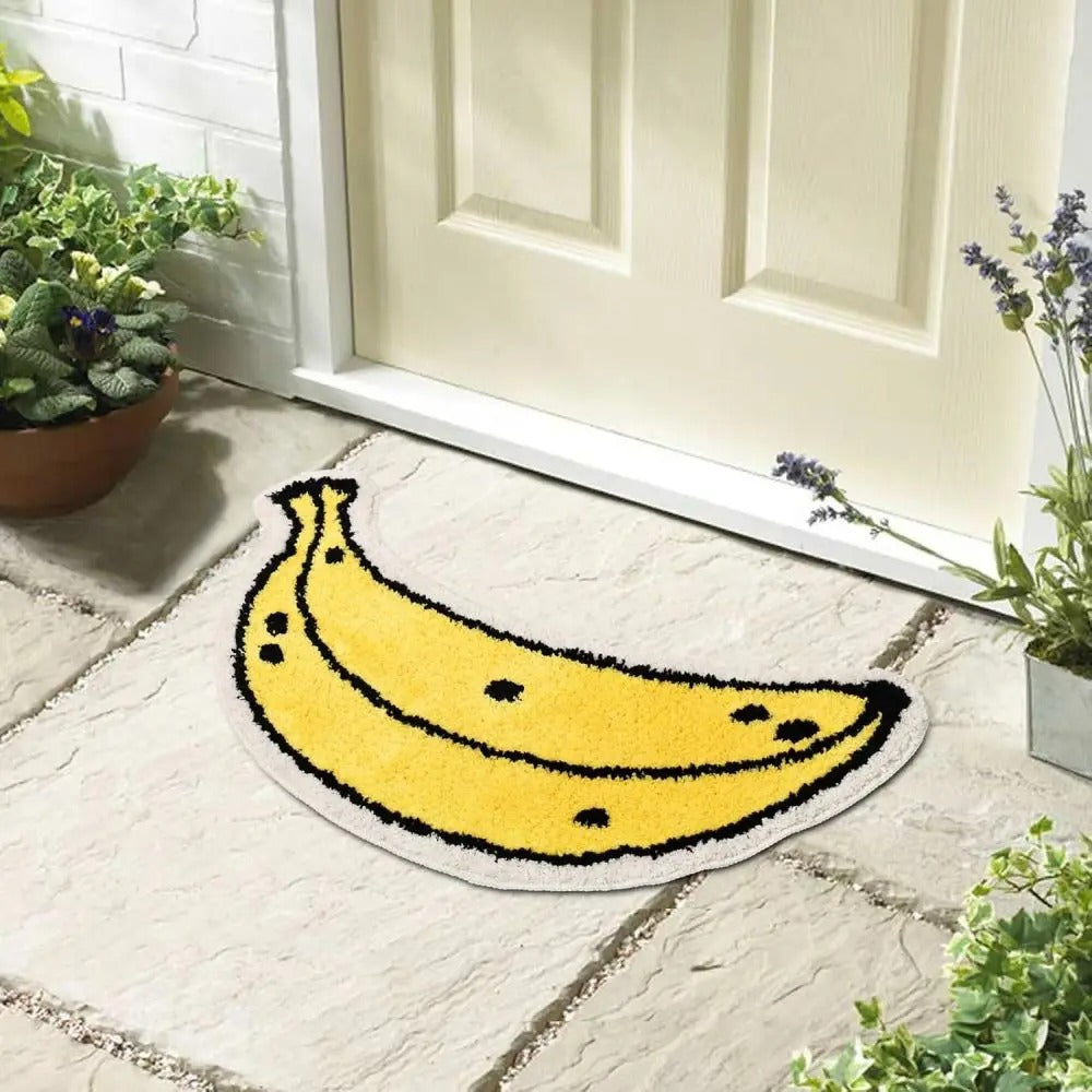 Badezimmermatte – Lustige Bananenform – Rutschfest und Maschinenwaschbar
